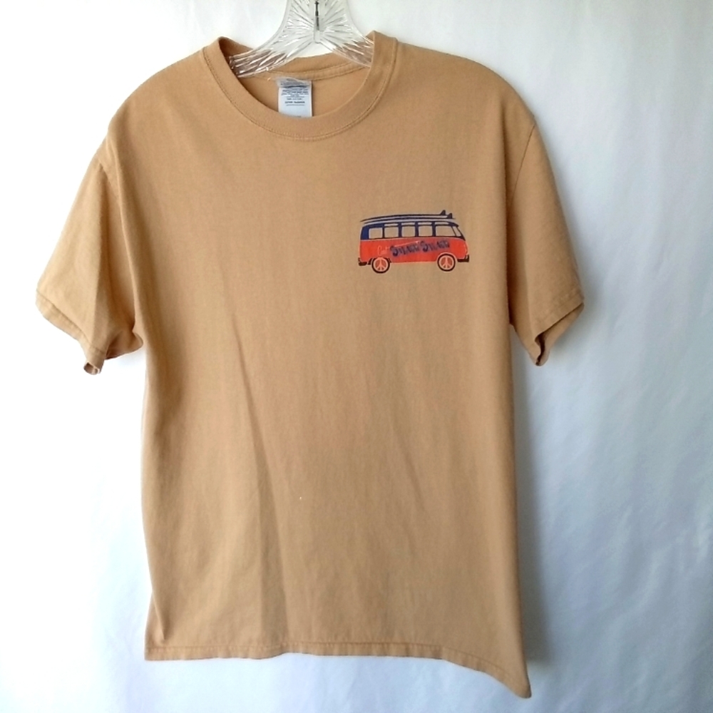 Snack Shack VW Bus Tan Shirt Size M